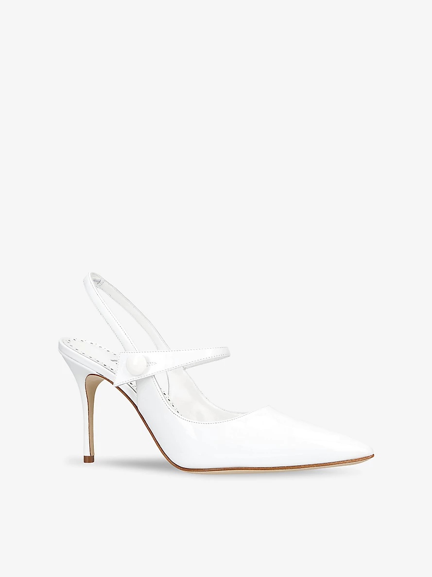 Didion 90 patent-leather heeled mules - 3