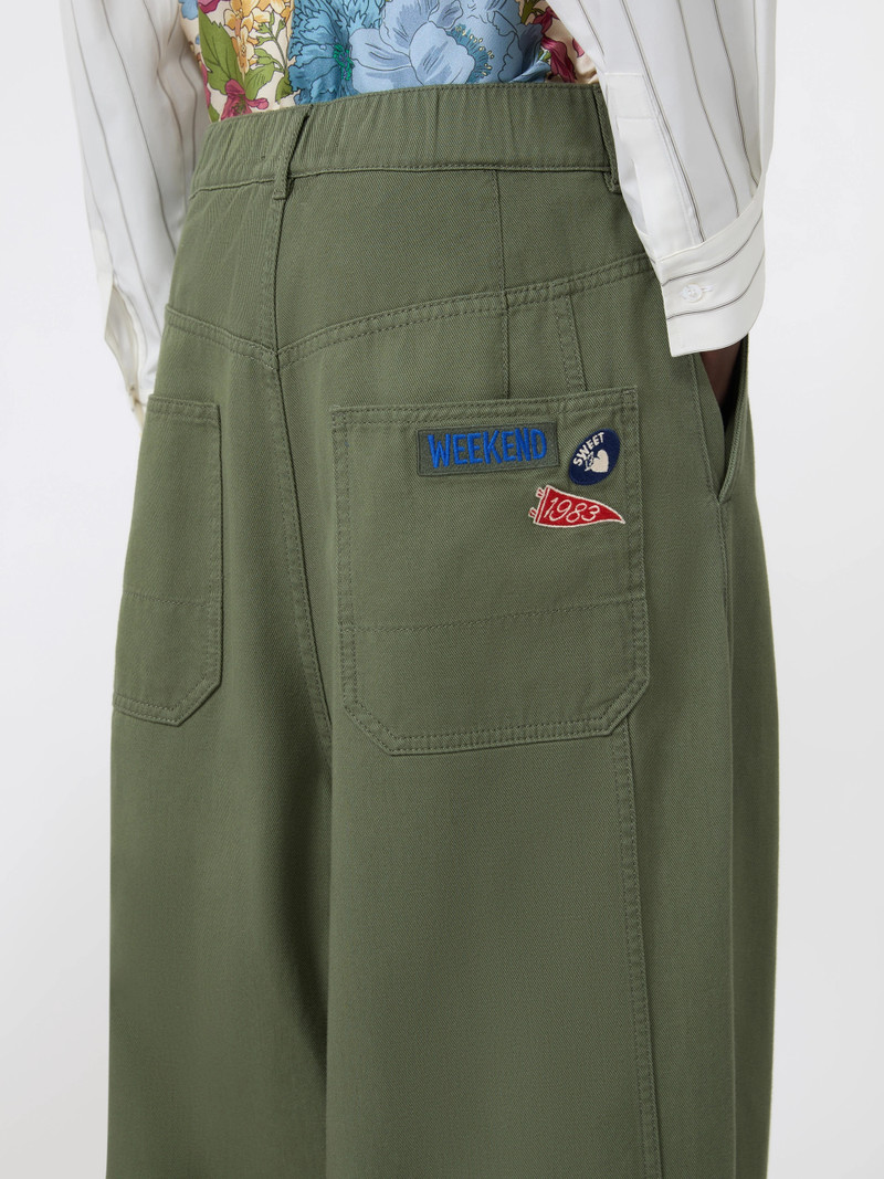 BACCA Washed cotton trousers - KAKI 5