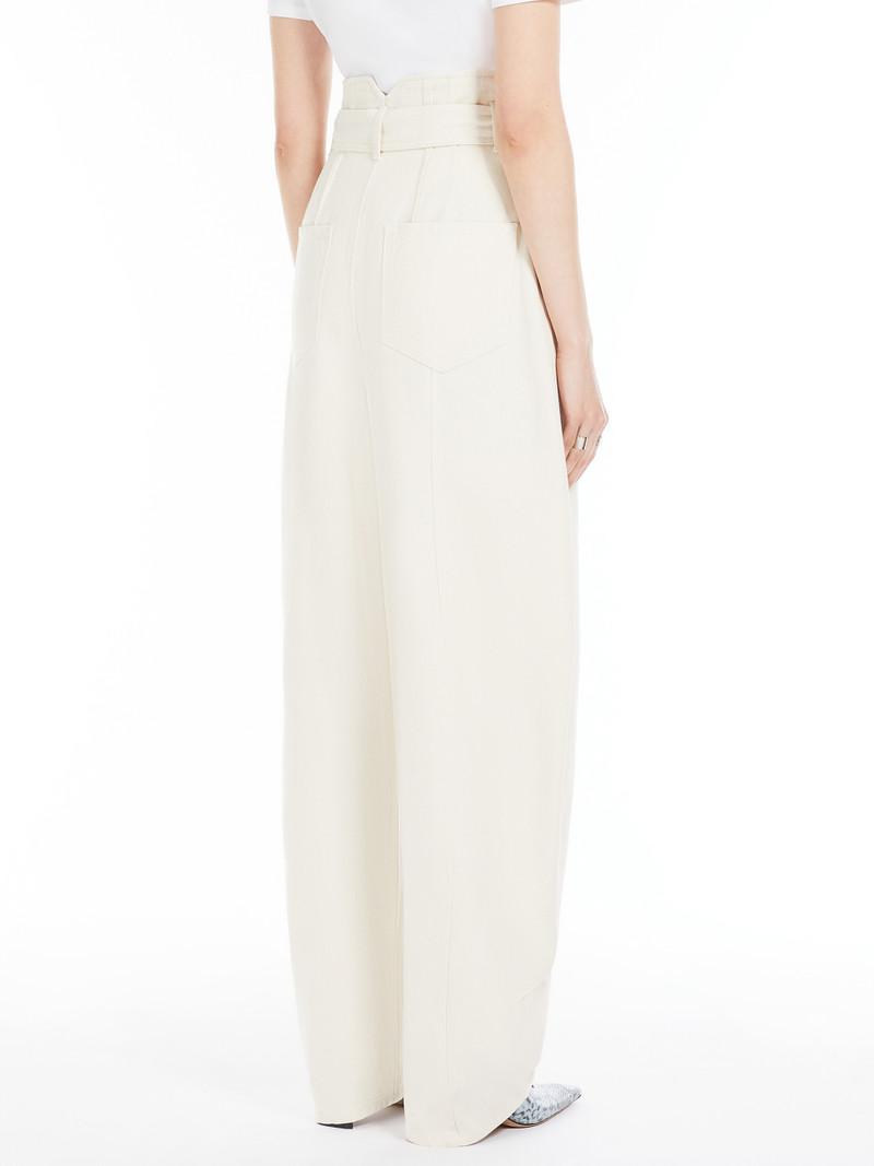 GLAUCO Wide denim trousers 4