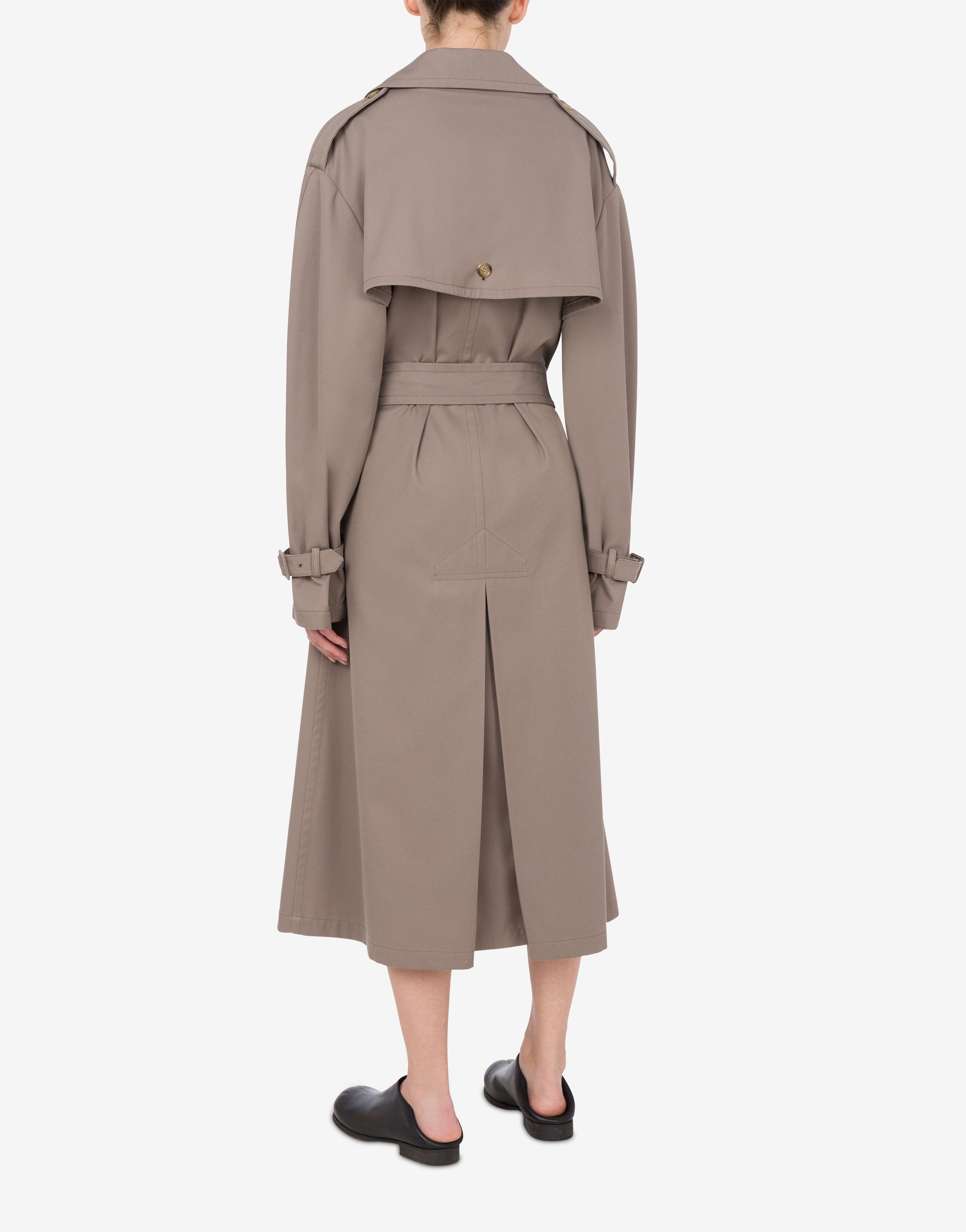 COTTON AND NYLON GABARDINE TRENCH COAT - 2