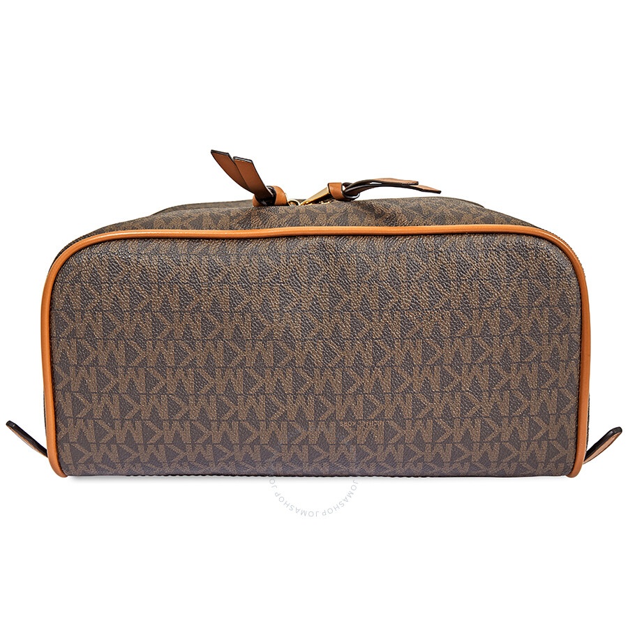 Michael Kors - Michael Kors Rhea Medium Logo Print Backpack - Brown - 7