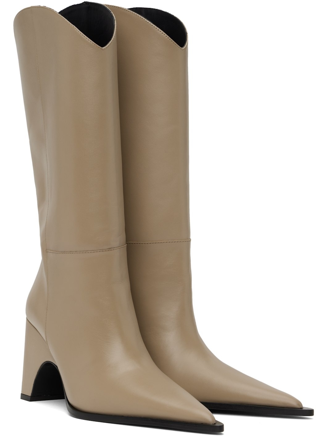 Beige Bridge Cowboy Boots - 4