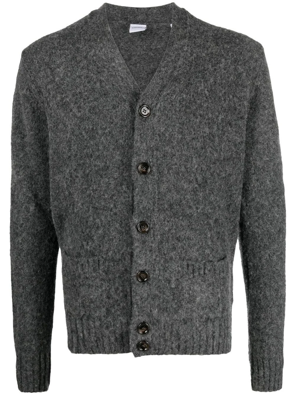 button-up wool cardigan - 1