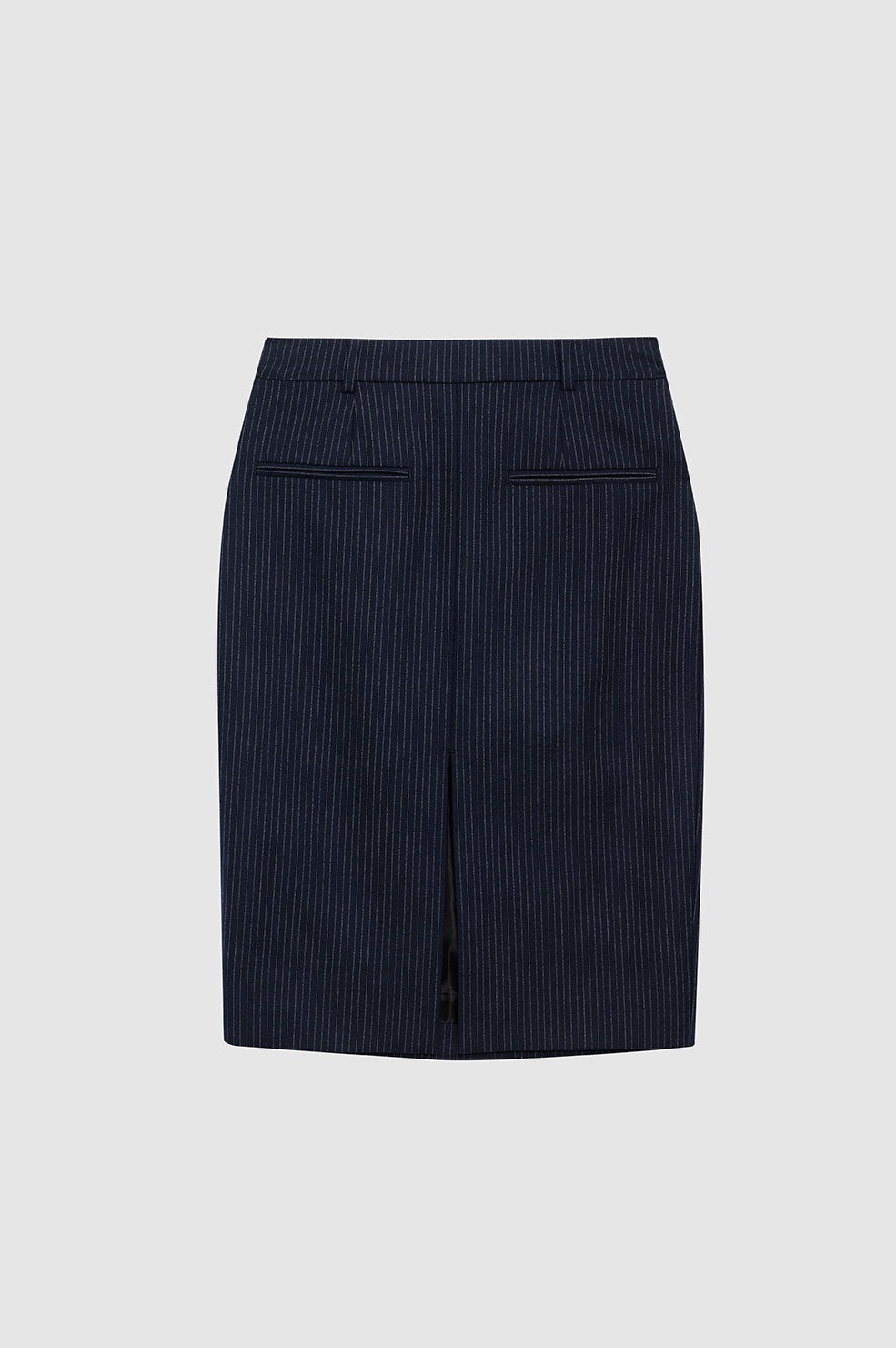 Kora Skirt - Navy Pinstripe - 1