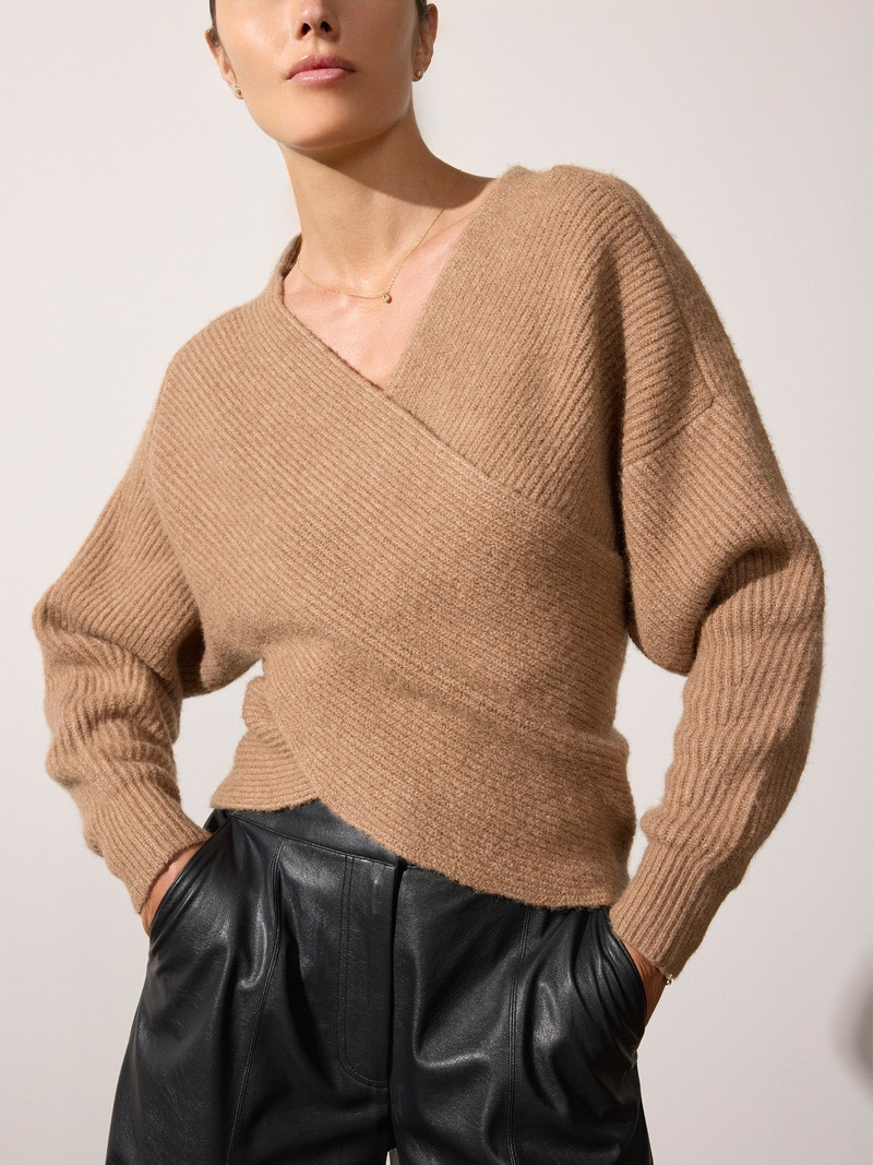 The Hughes Wrap Front Sweater 1