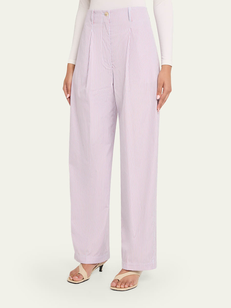 The Dean Pinstripe Organic Cotton Pants 4