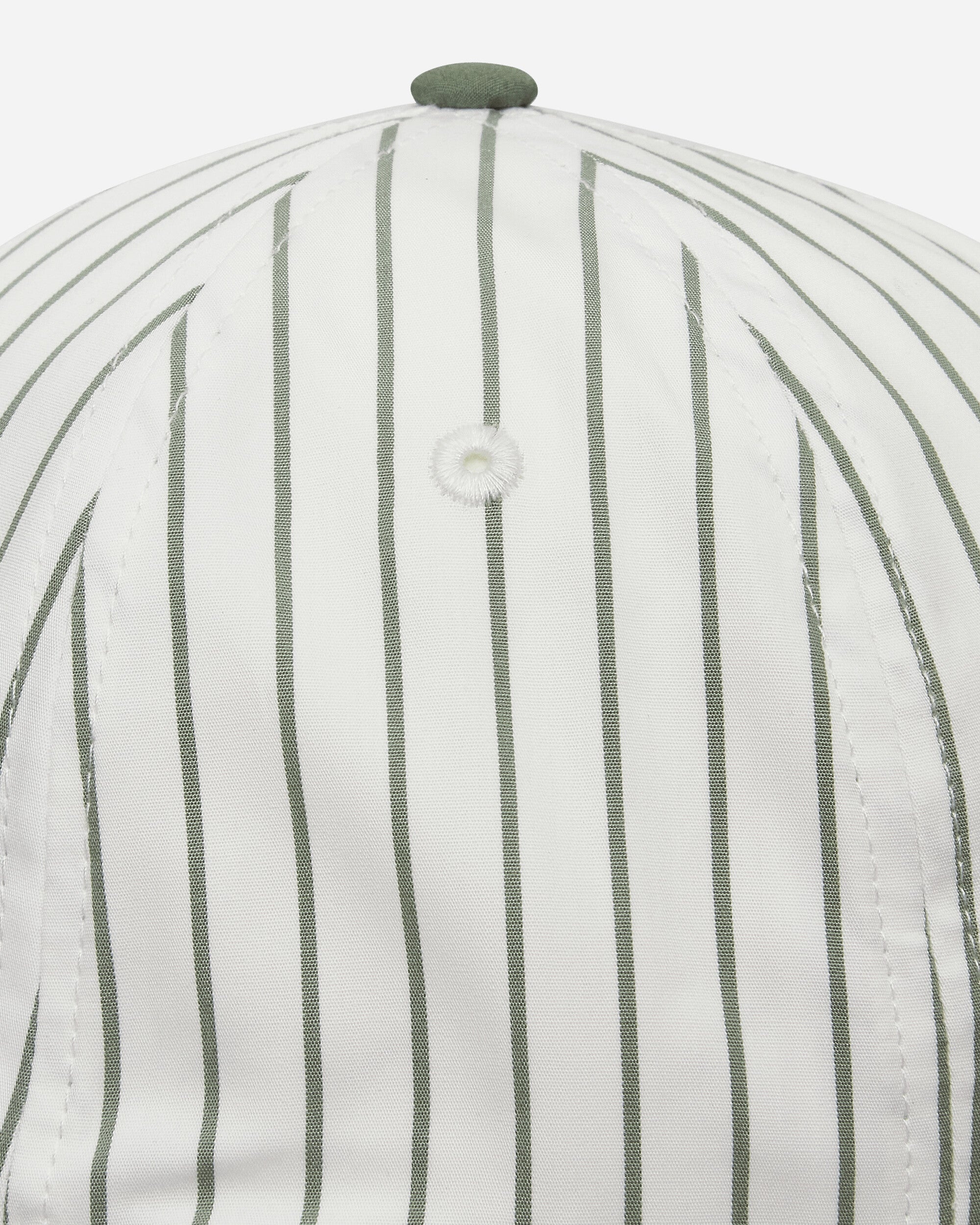 Linus Stripe Cap Park / White - 7