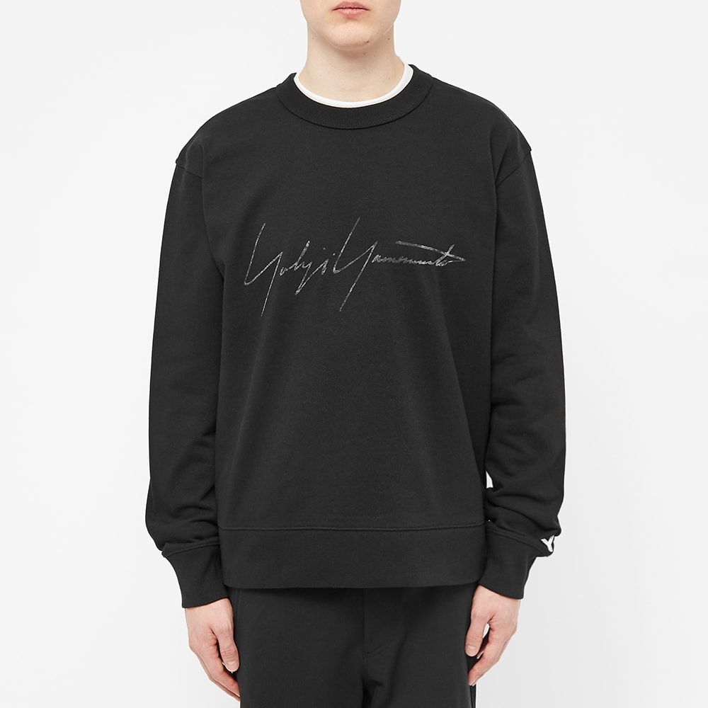 Y-3 Distressed Signature Crew Sweat - 4