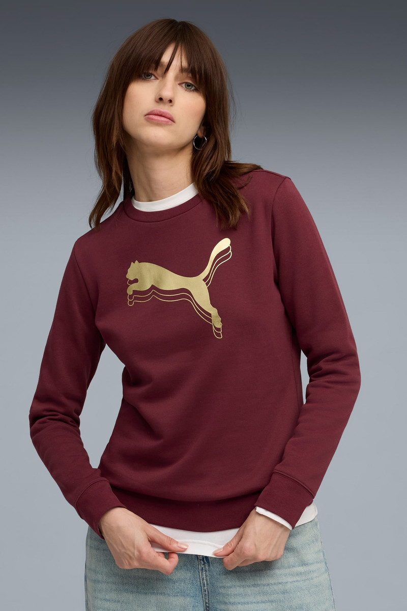 PUMA PUMA Essentials Metallic Women's Crew Neck Sweatshirt outlook