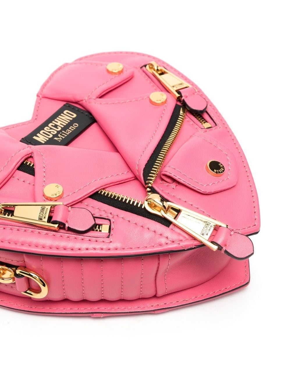 heart-shaped biker crossbody bag - 4