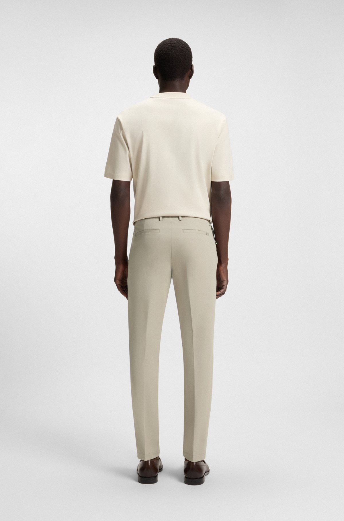 SLIM-FIT PANTS IN COTTON - 4