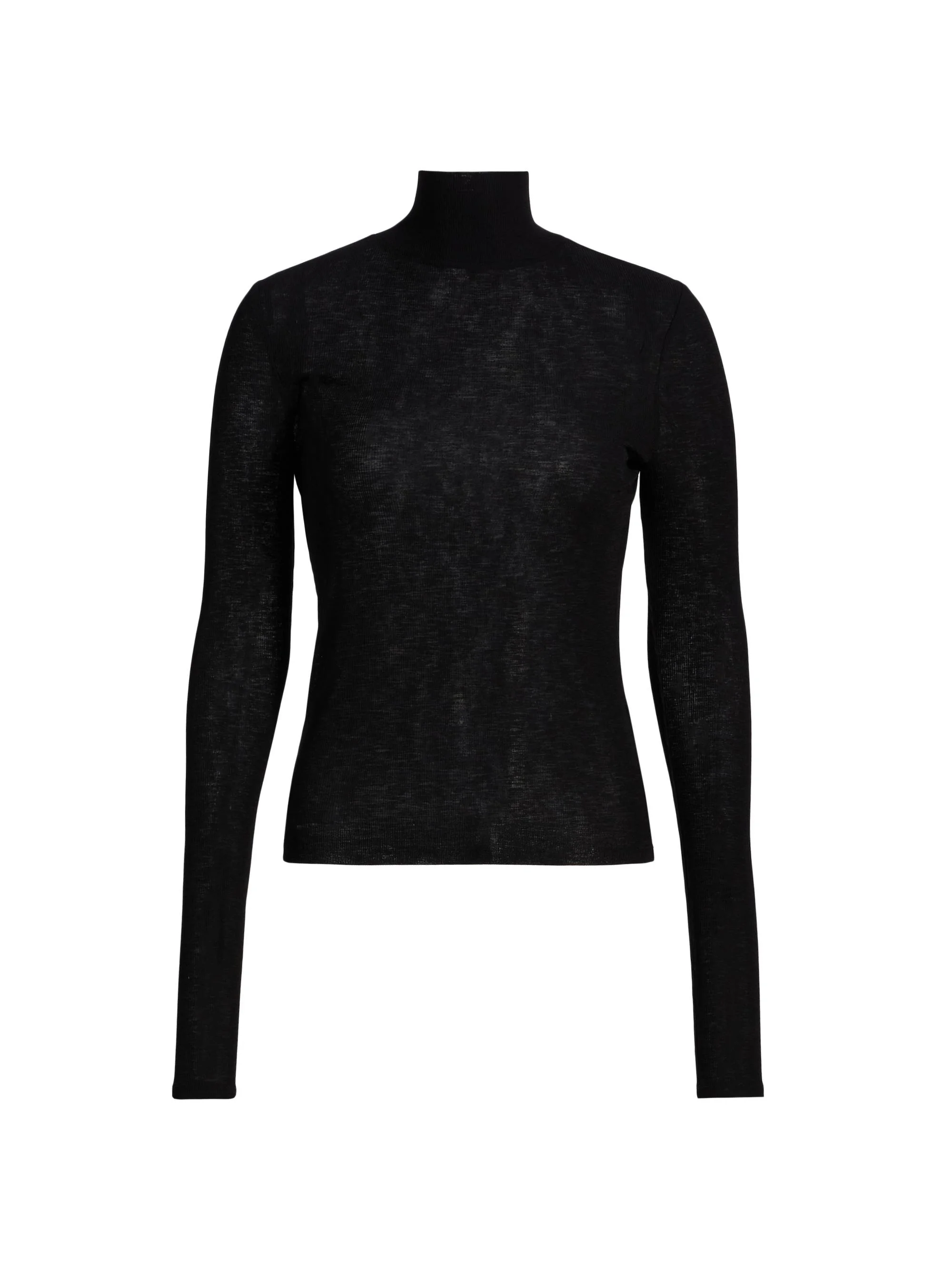 Women's Wyeth Fitted Turtleneck - Black - 1