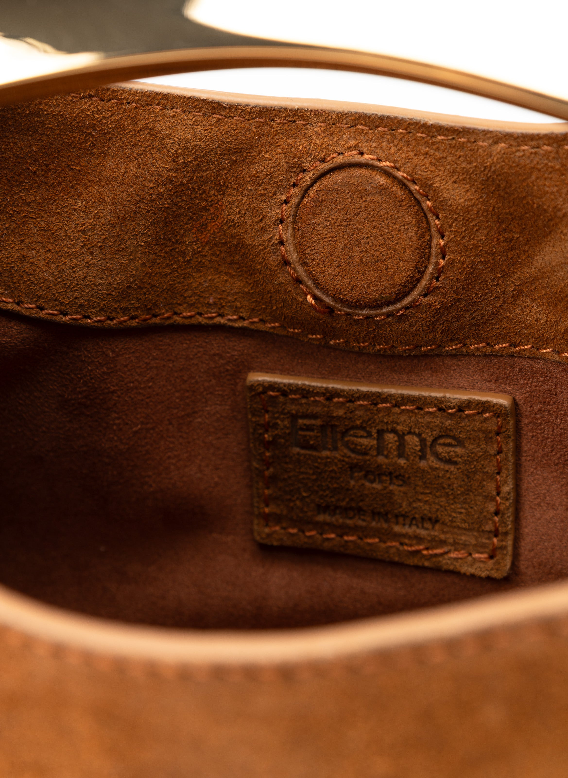 Mini Boomerang Suede Cognac - 5