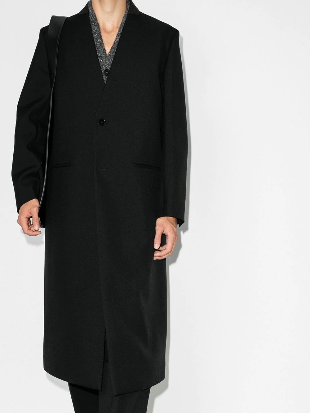 regular-fit wool coat - 2