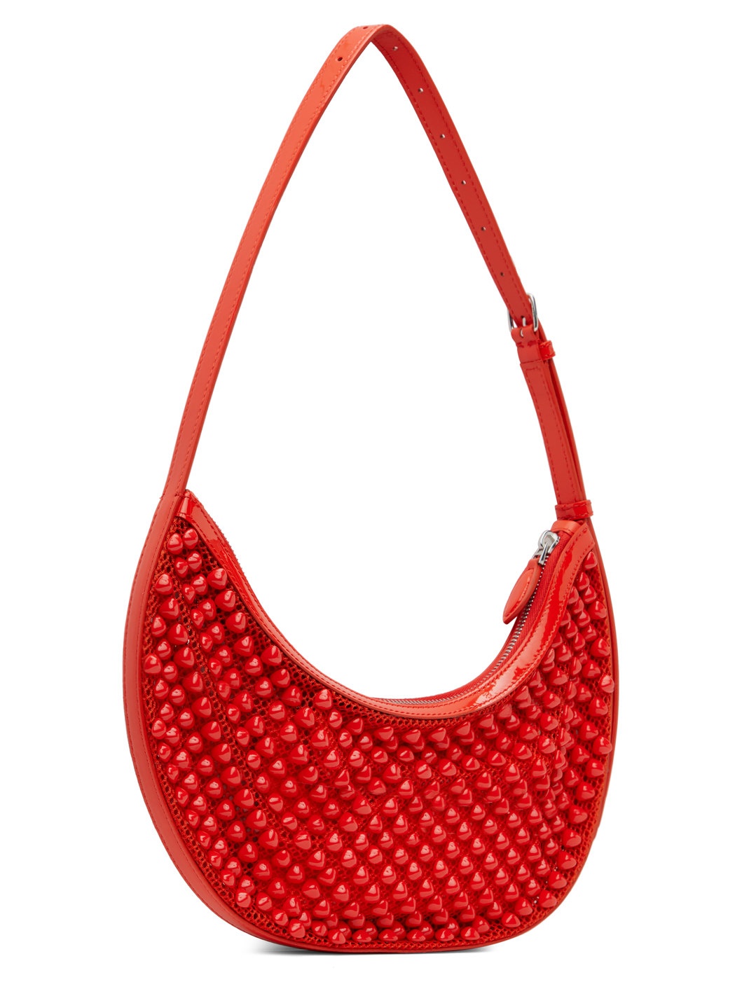 Orange One Piece Demi Lune Bag - 3