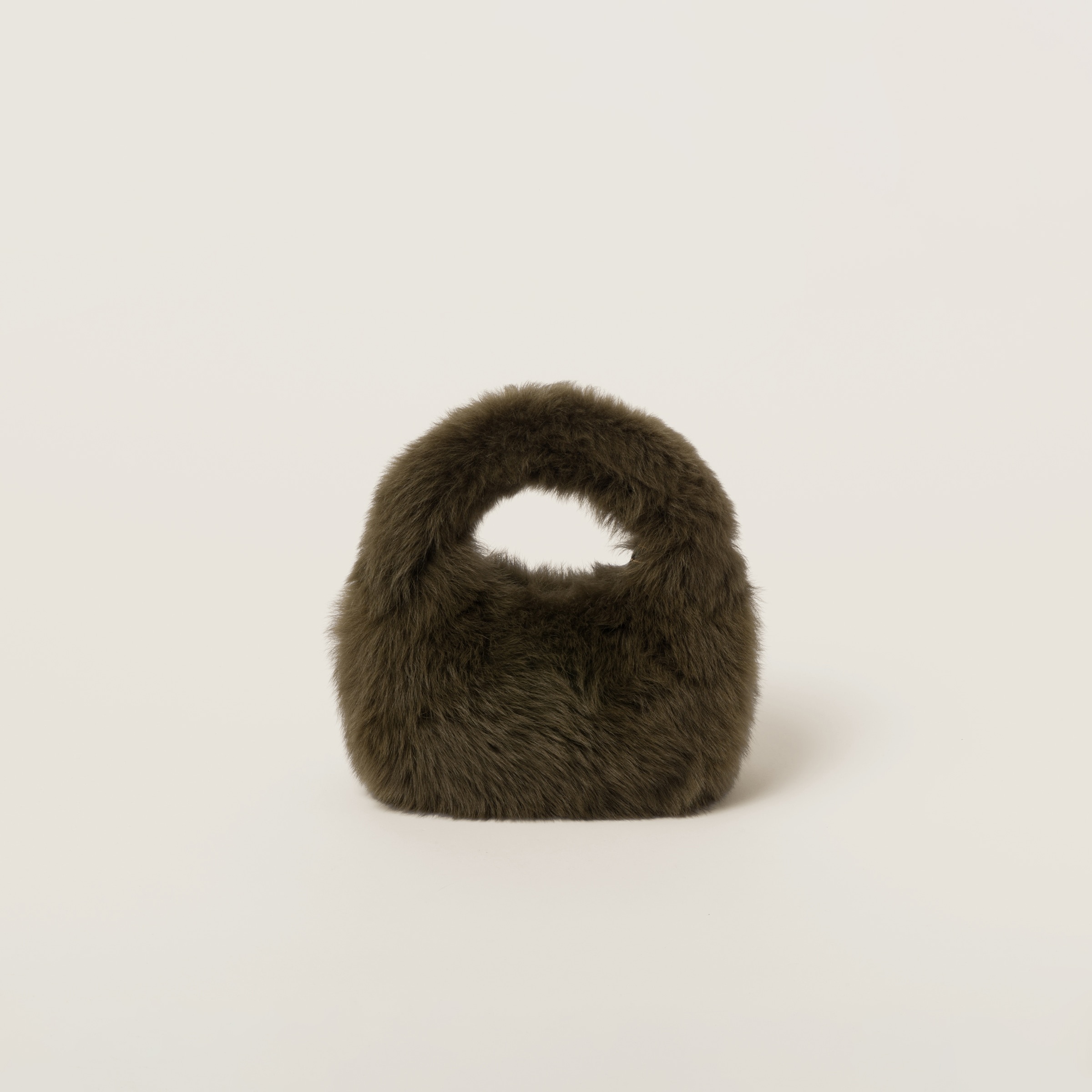 Wander shearling hobo bag with leather details - 3