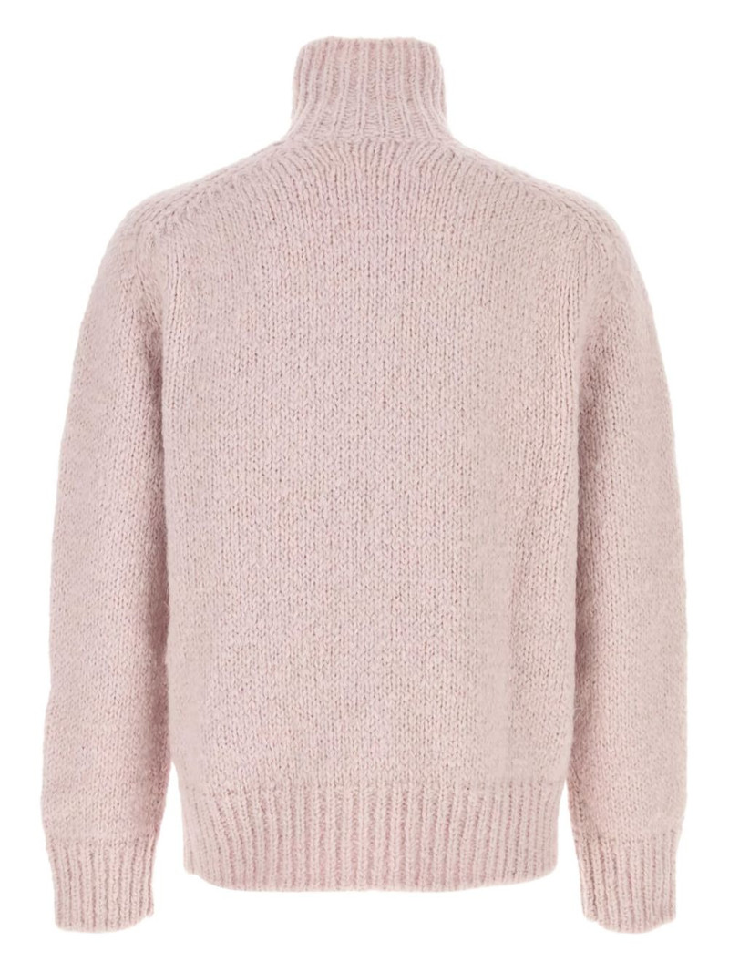 Jil Sander zip mohair-blend cardigan outlook