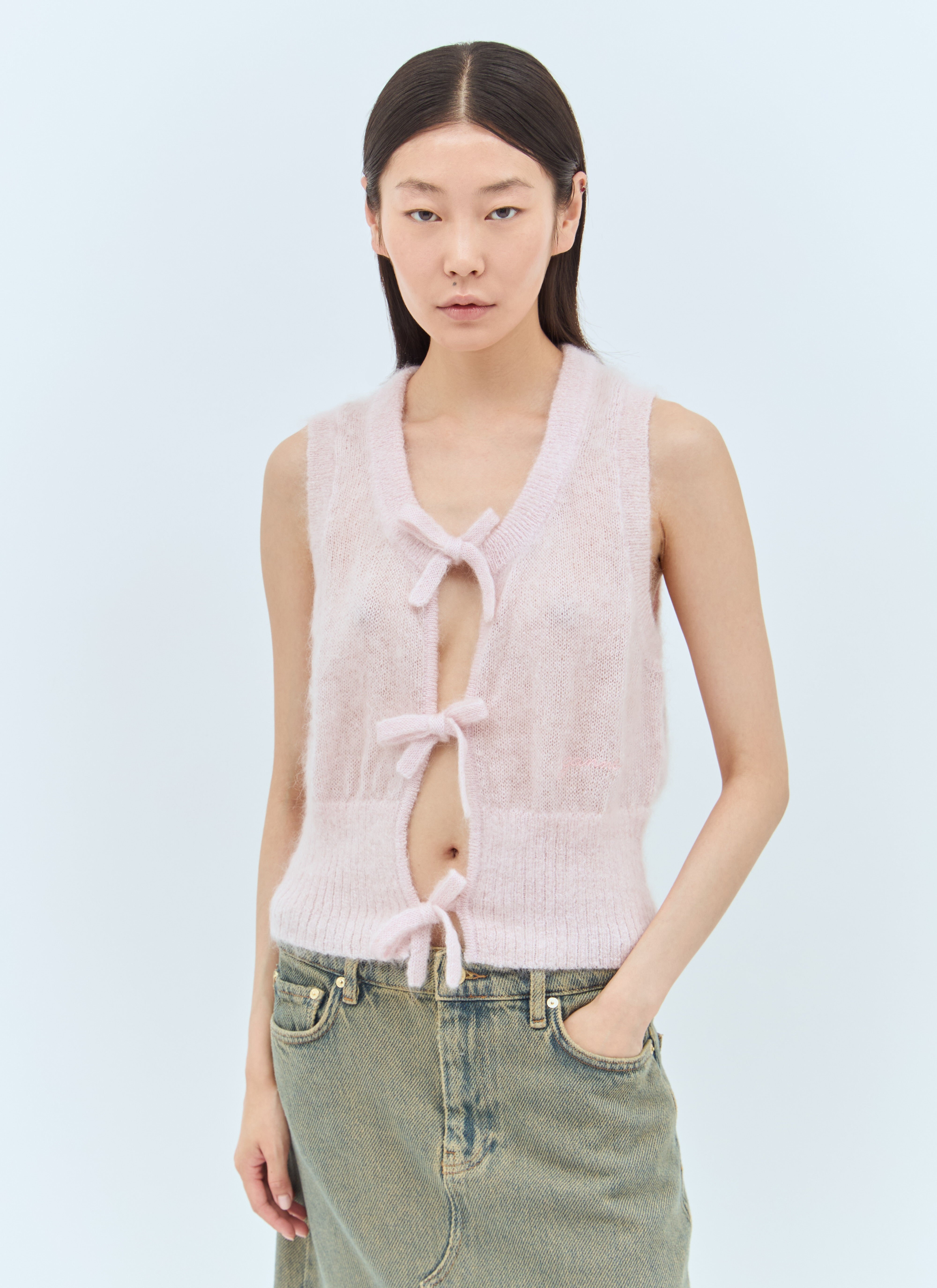 Mohair Tie String Vest - 1