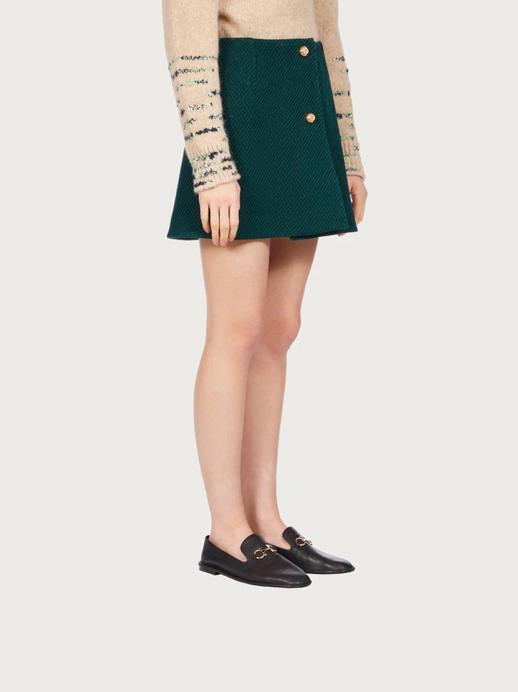 WOOL MINI SKIRT - 3