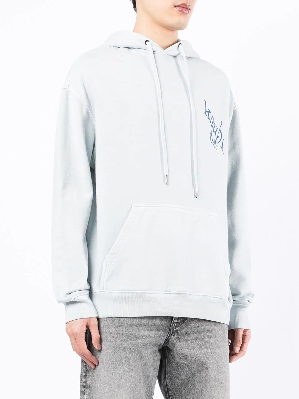 logo-print hoodie - 4