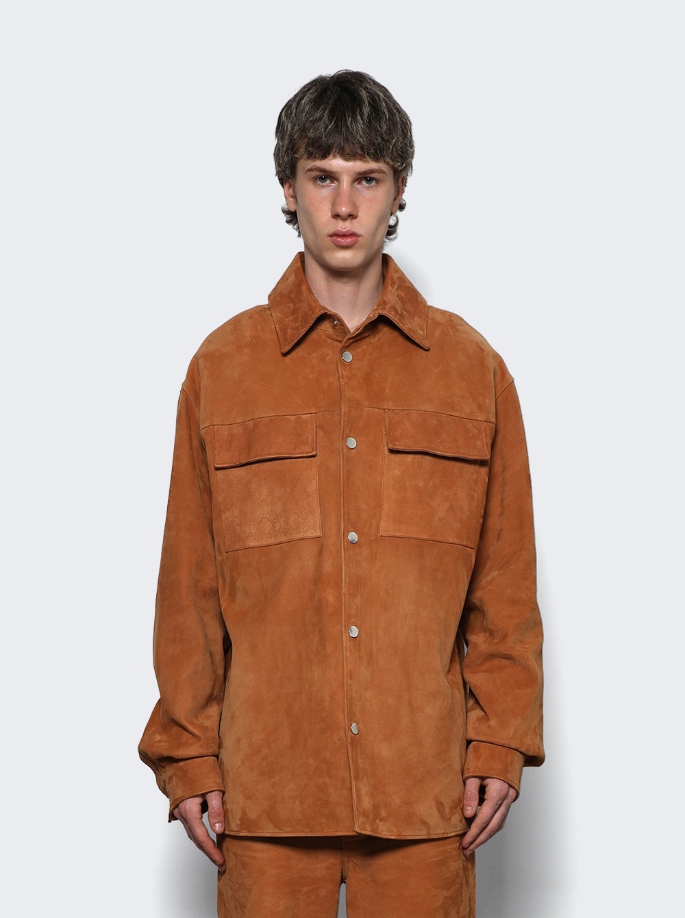 Quad Suede Overshirt Golden Coast - 3