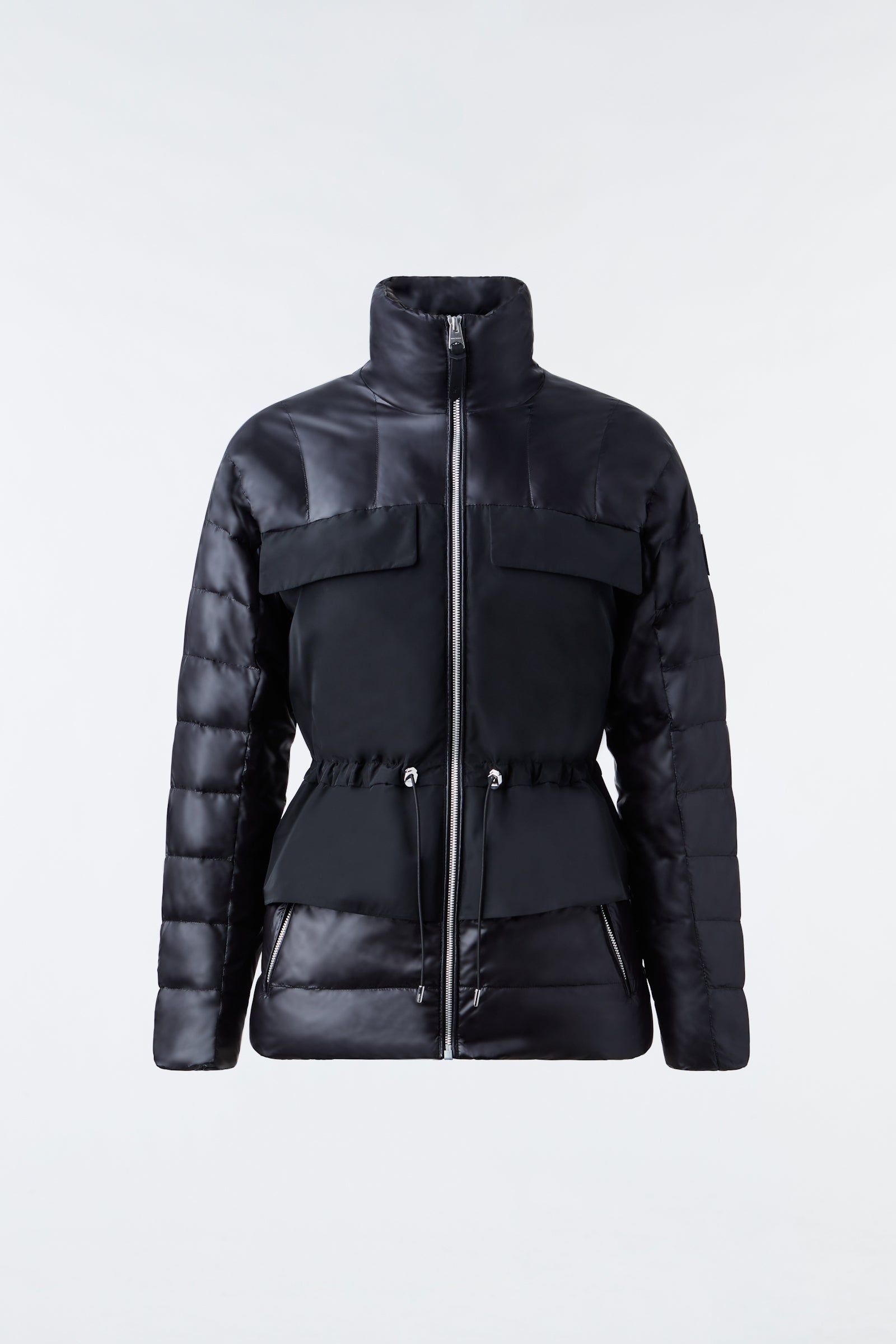 HEIDEE Mixed-media field jacket with peplum for ladies - 1