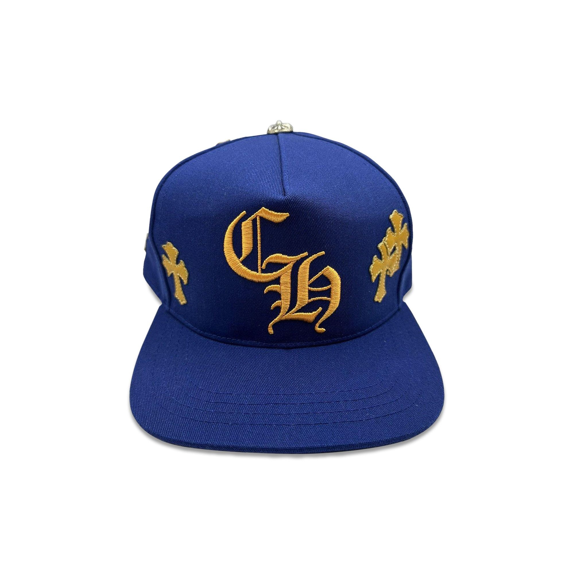 Chrome Hearts Cross Patch Hat 'Blue/Yellow' - 1