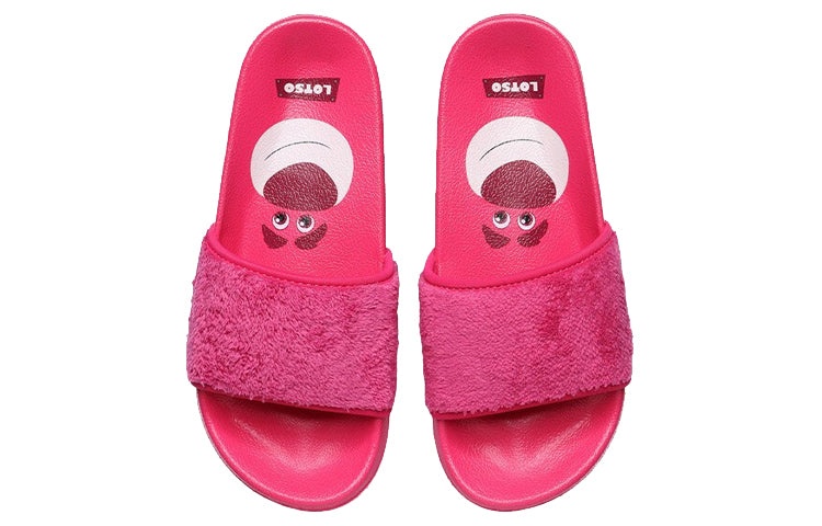 (WMNS) Li-Ning x Disney Lotso Sport Slides 'Rose Red' ABTR008-1 - 5