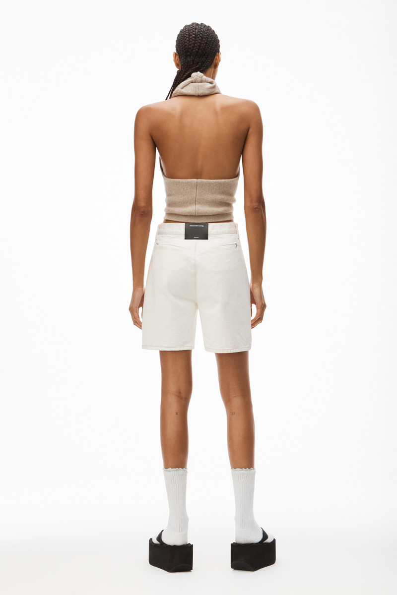 BACK KNOT HALTER VEST IN CASHMERE WOOL 4