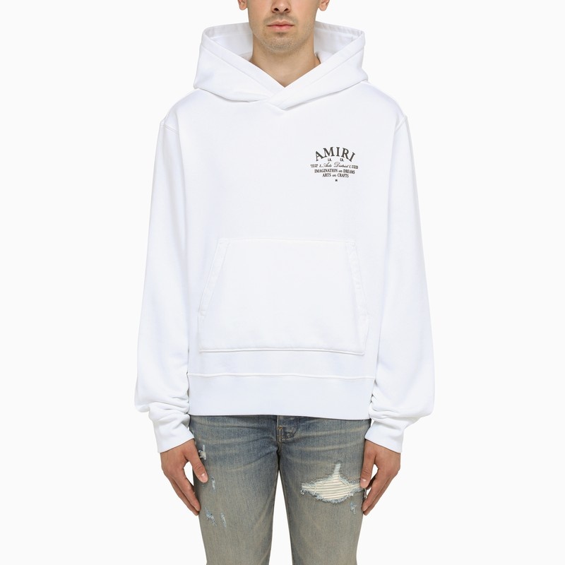 Regular white hoodie with logo - 1