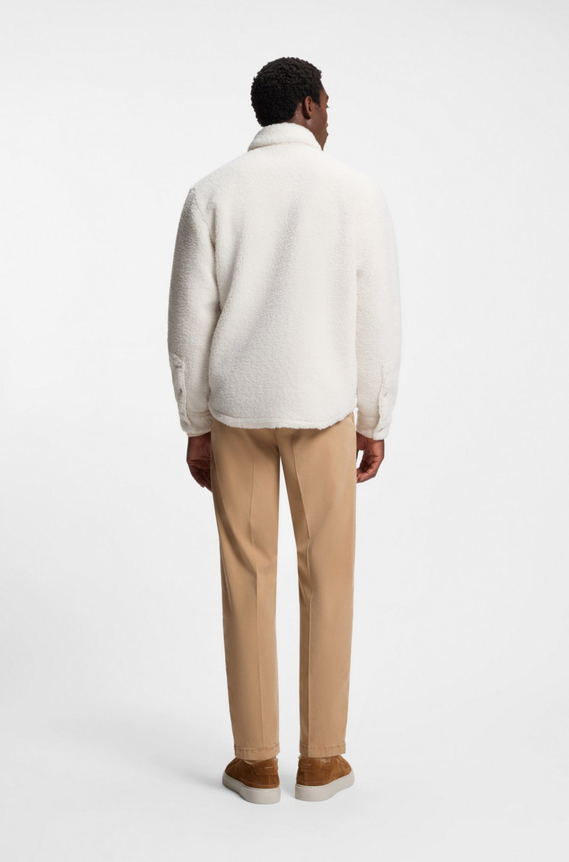 BOSS X STEIFF RELAXED-FIT OVERSHIRT IN TEDDY 5