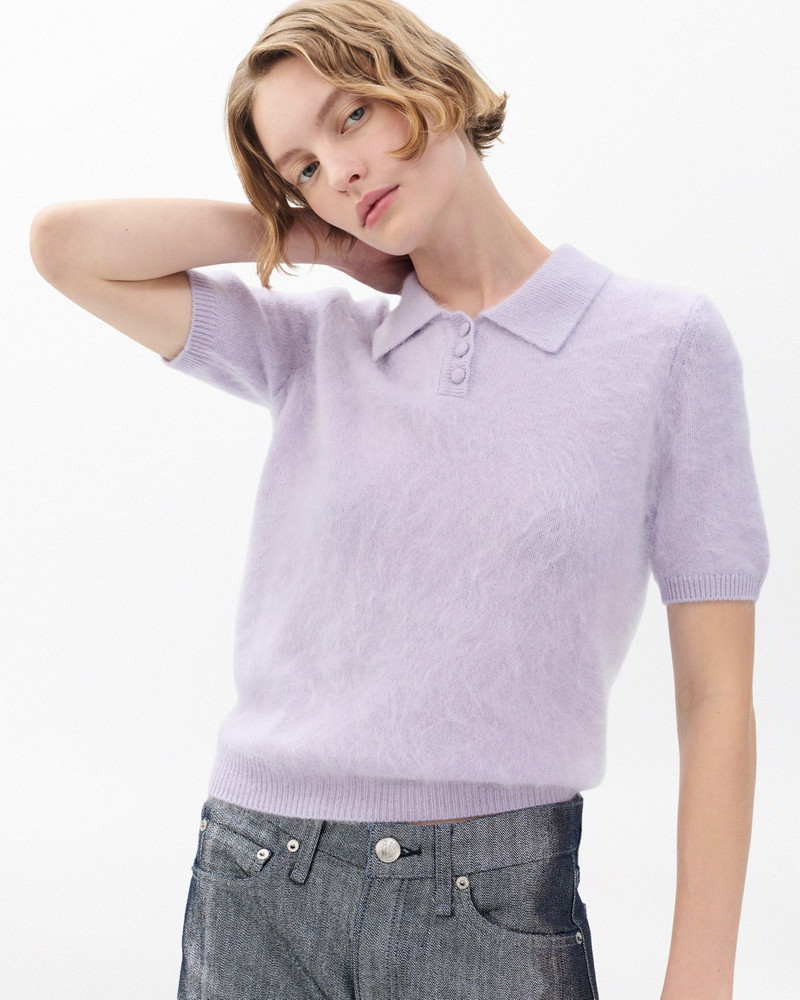 Jada Brushed Cashmere Polo 4