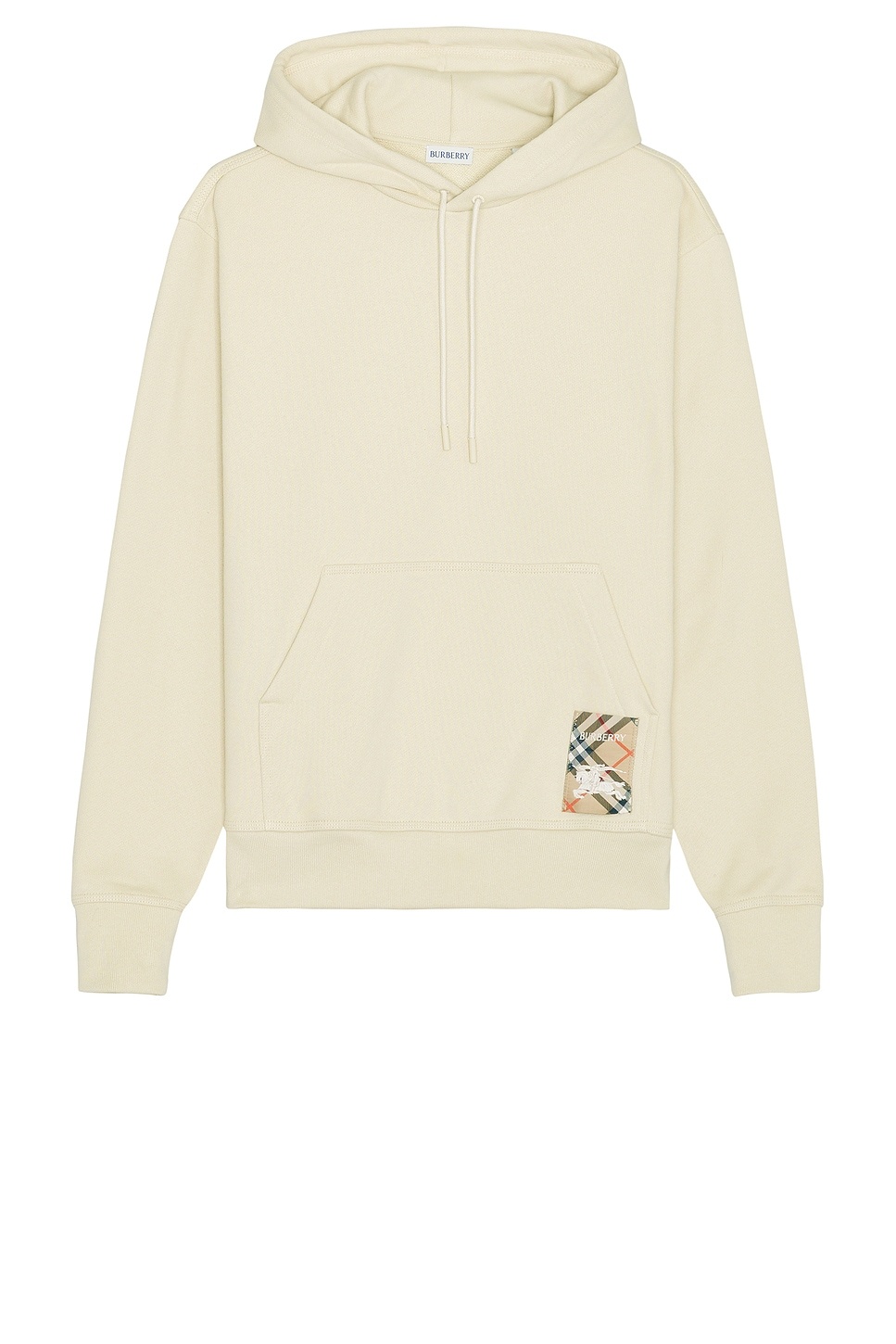 Hoodie With Check Label - 1