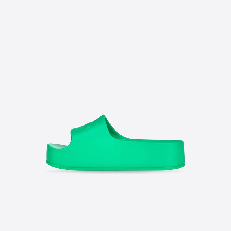Women's Chunky Slide Sandal  in Green 4