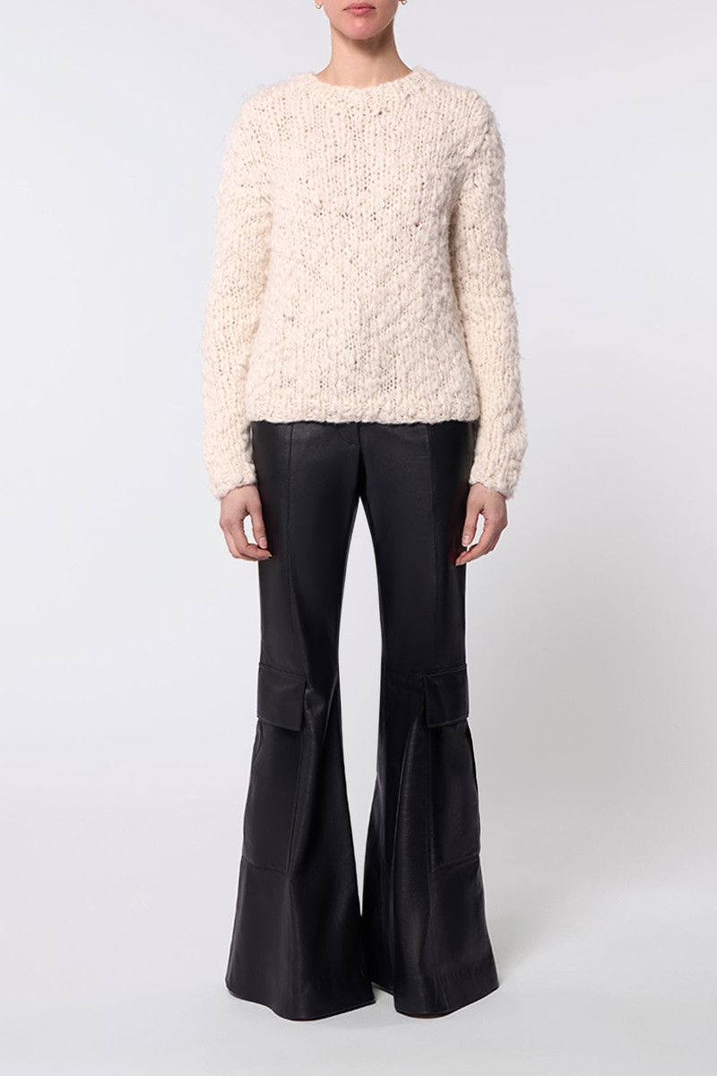 GABRIELA HEARST Bate Cargo Pant in Black Nappa Leather outlook
