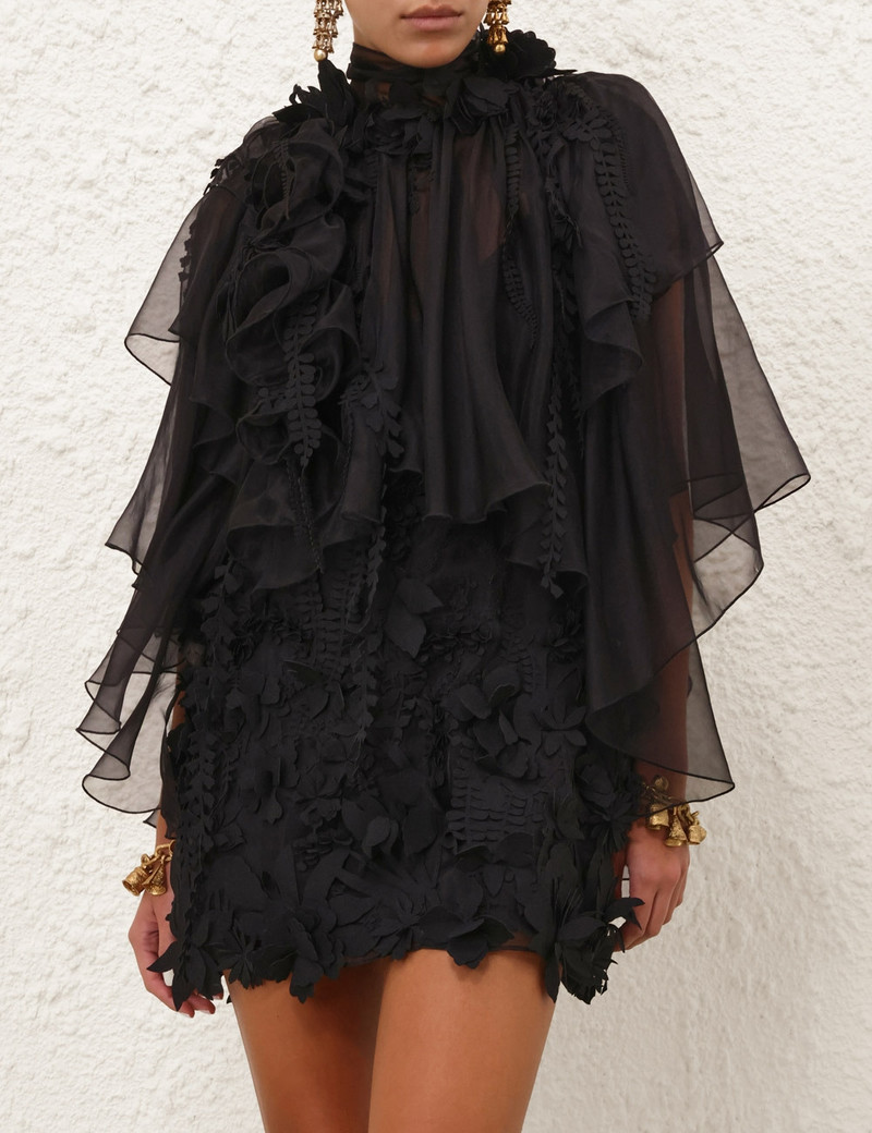 Zimmermann HYPNOTIC APPLIQUE MINI DRESS outlook