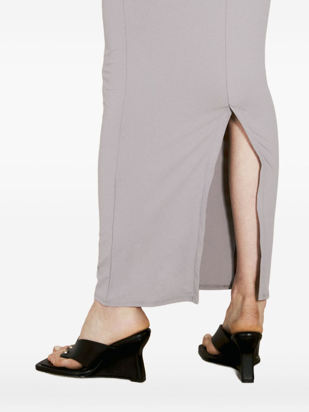 fitted maxi dress - 4