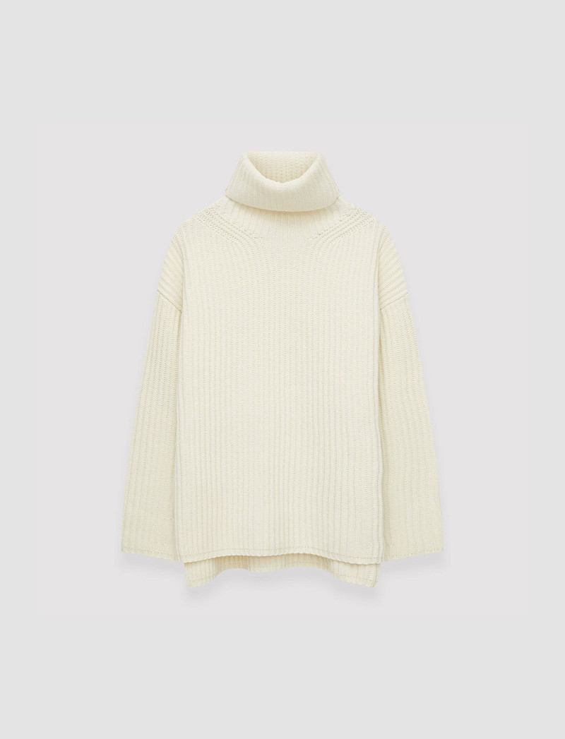 Cardigan Stitch High Neck Jumper 1