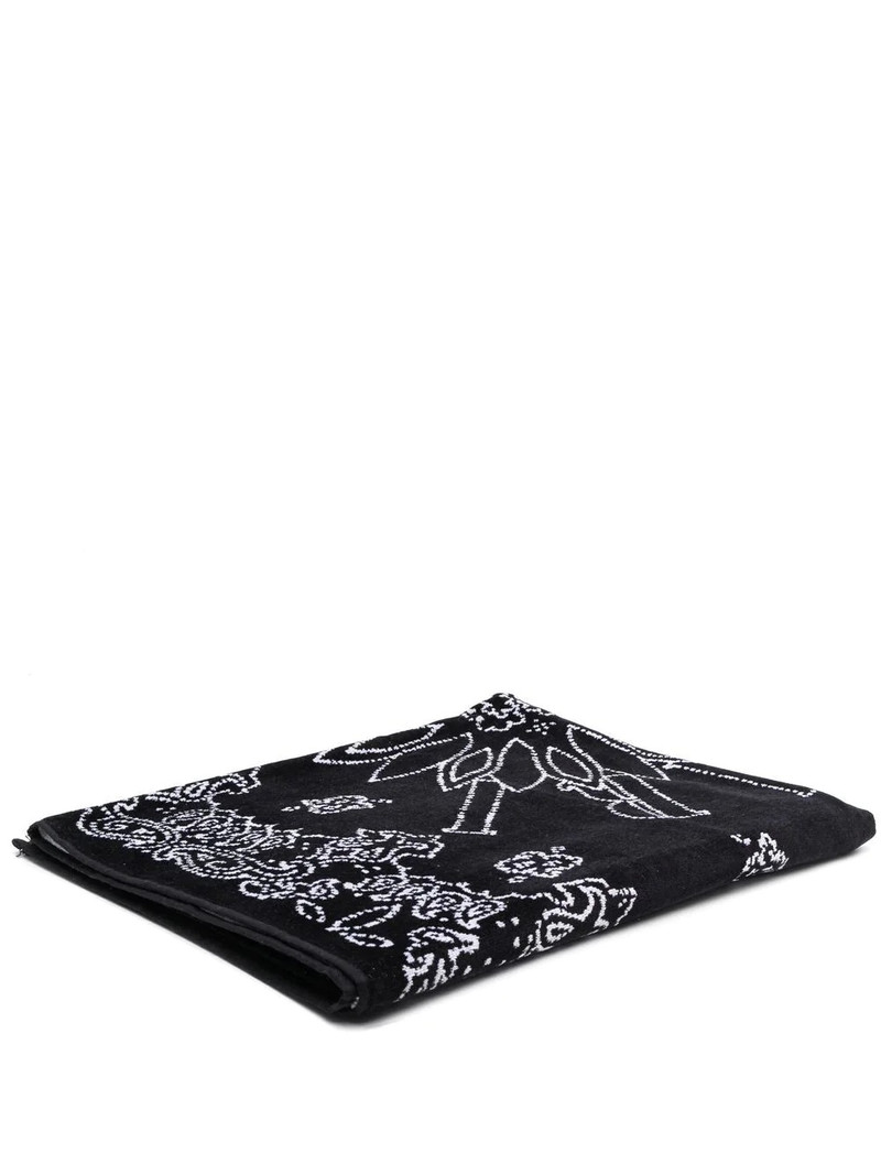 bandana-print 비치 타월 1