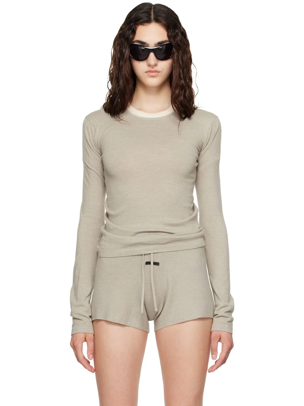 Gray Slim Longsleeve T-shirt - 1