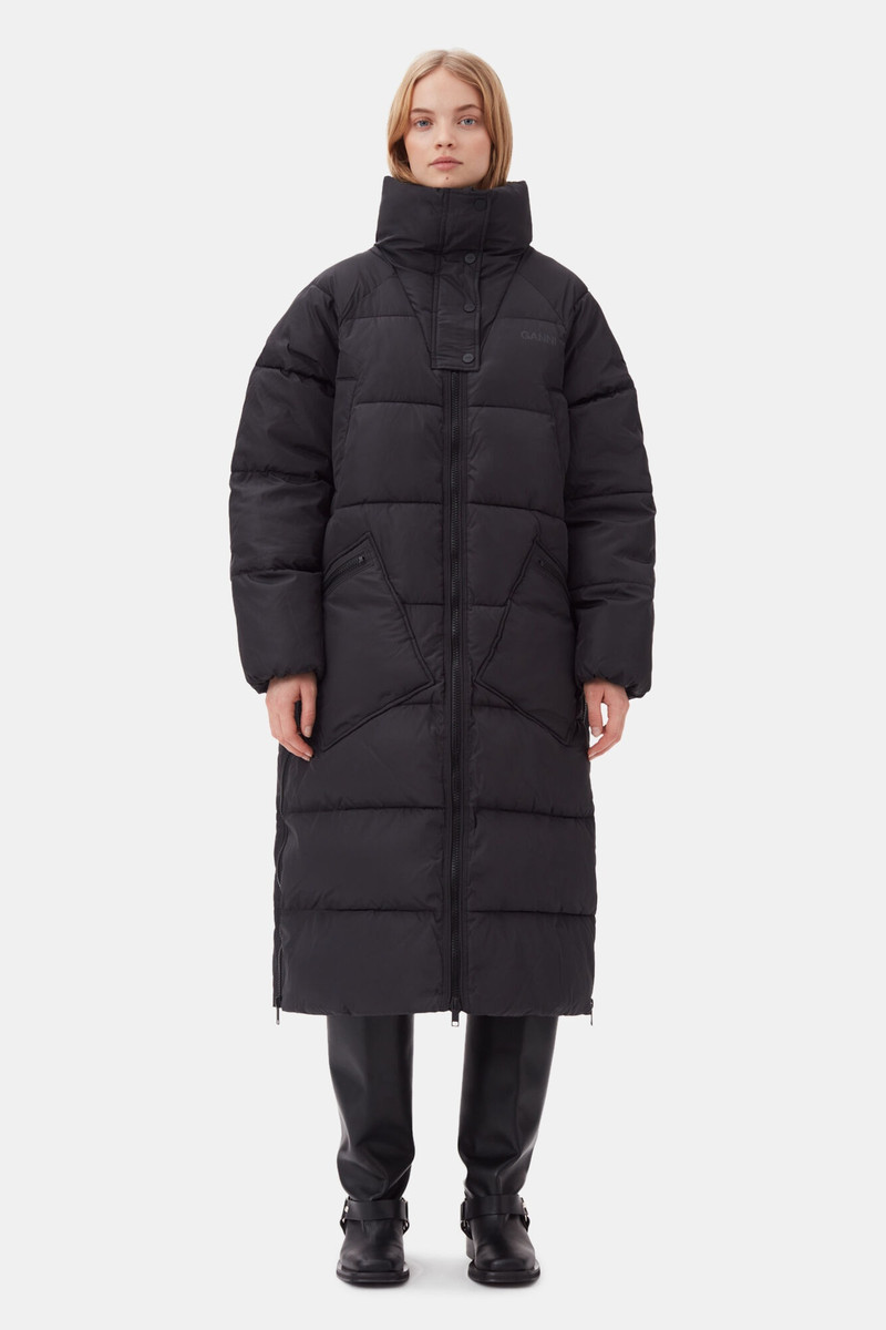 GANNI BLACK TECH PUFFER COAT outlook