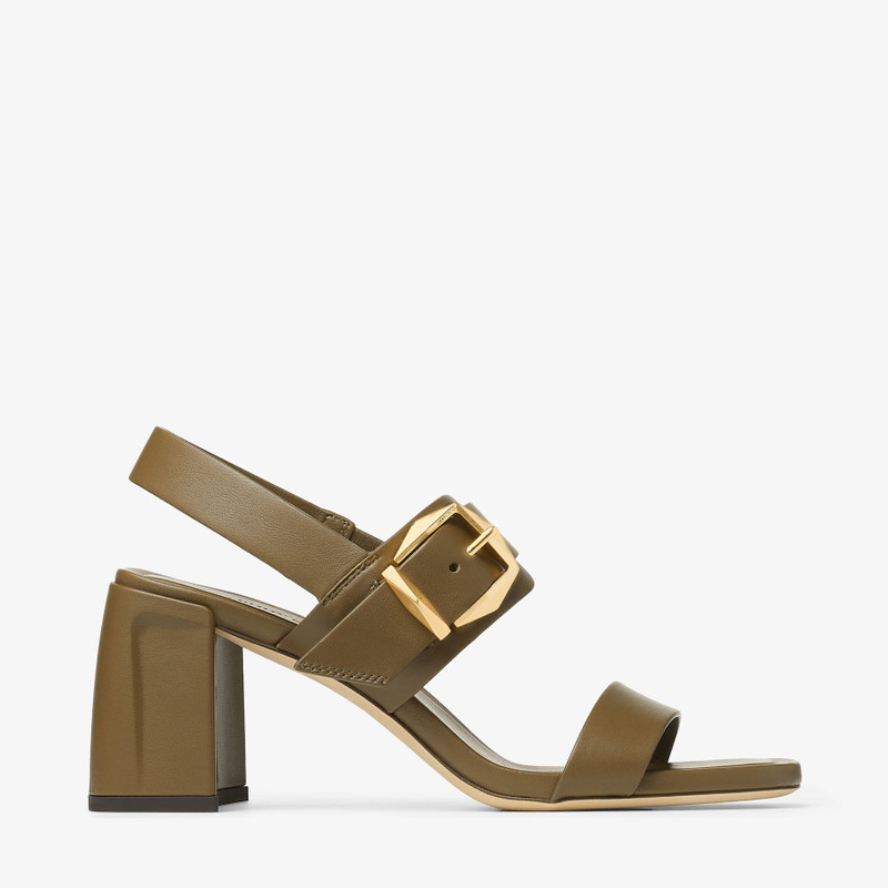 Hawke 70 Caper Green Leather Sandals - 1