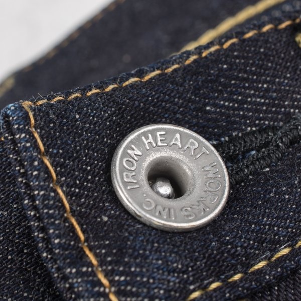 IH-634S-142 14oz Selvedge Denim Straight Cut Indigo - 8