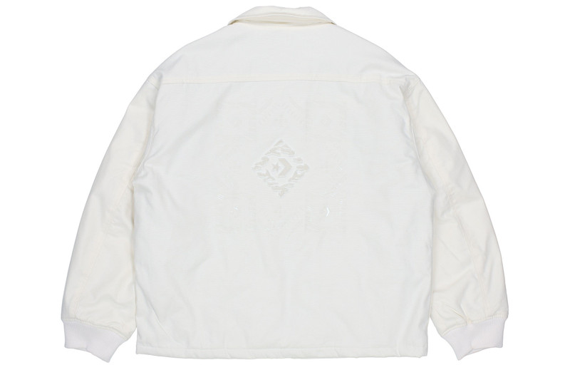 Converse Converse New Year Series Logo Printing Lapel Sports Jacket Creamy White 10024149-A01 outlook