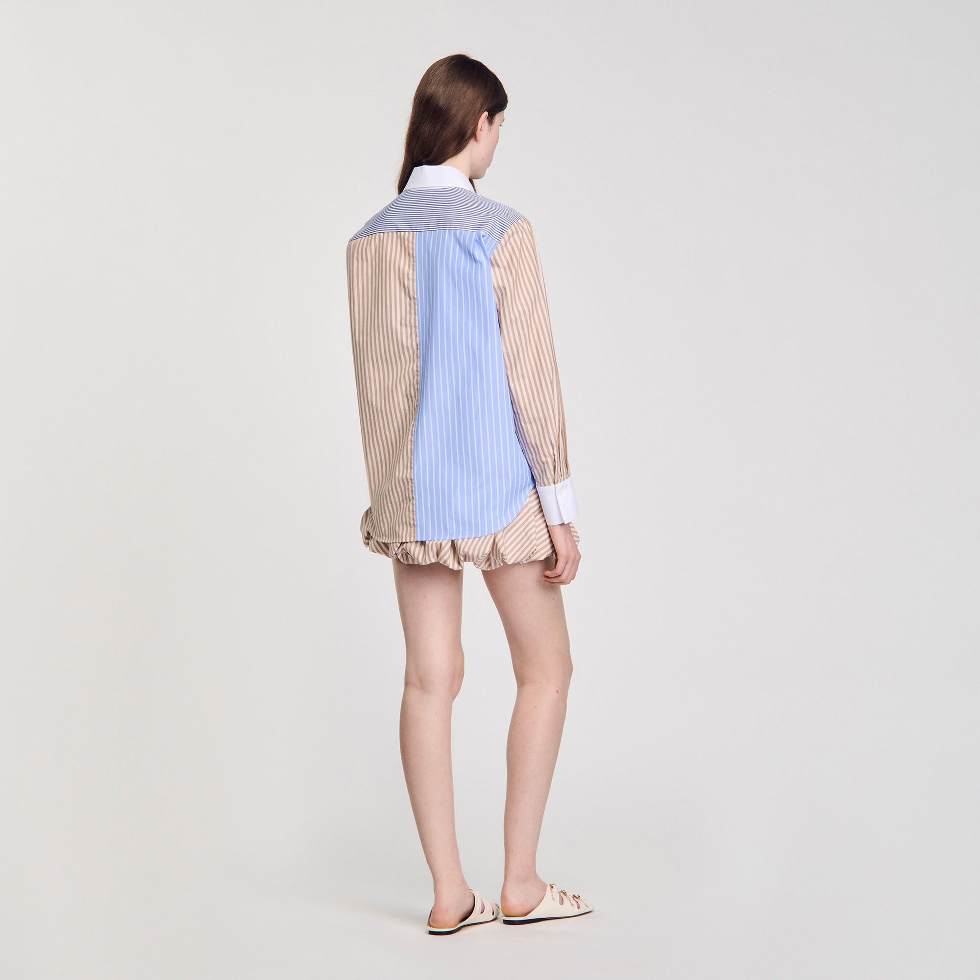 STRIPED MIX SHIRT - 5