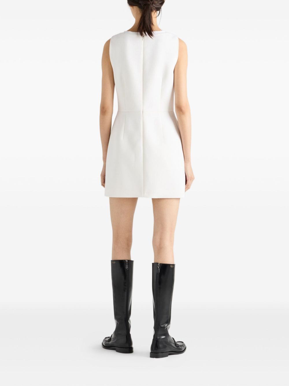bow-detail sleeveless dress - 3