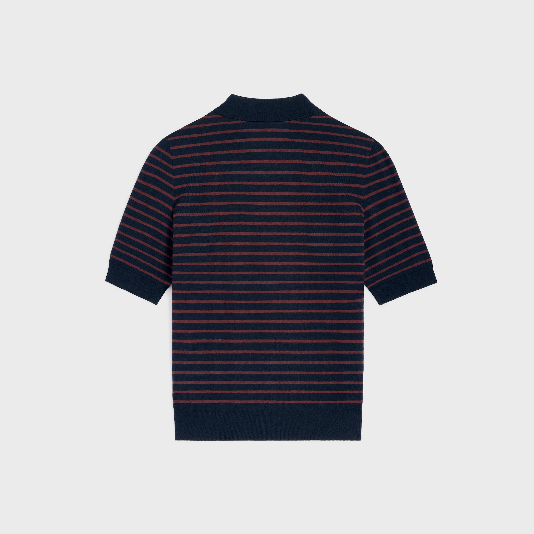short-sleeved polo sweater IN fine cotton - 2
