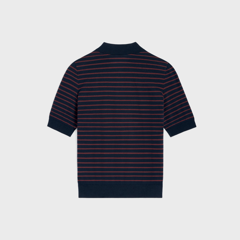 CELINE short-sleeved polo sweater IN fine cotton outlook