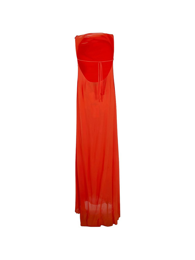 Blumarine cowl-neck slit maxi dress outlook