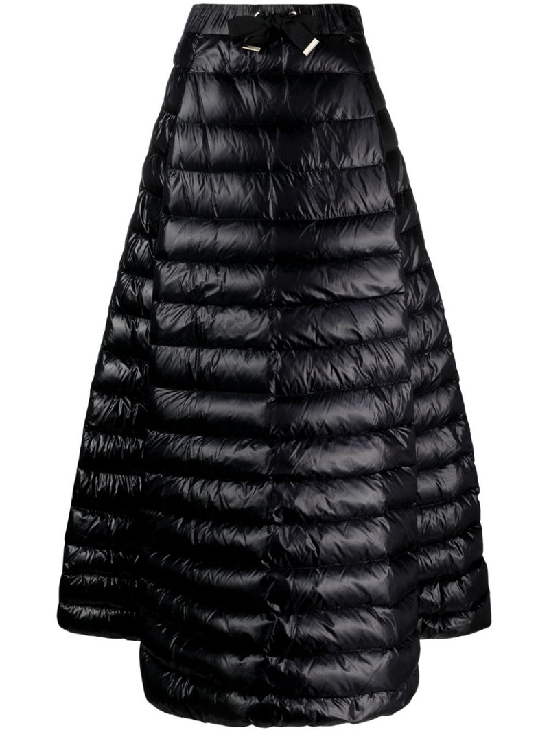 drawstring padded down maxi skirt 1